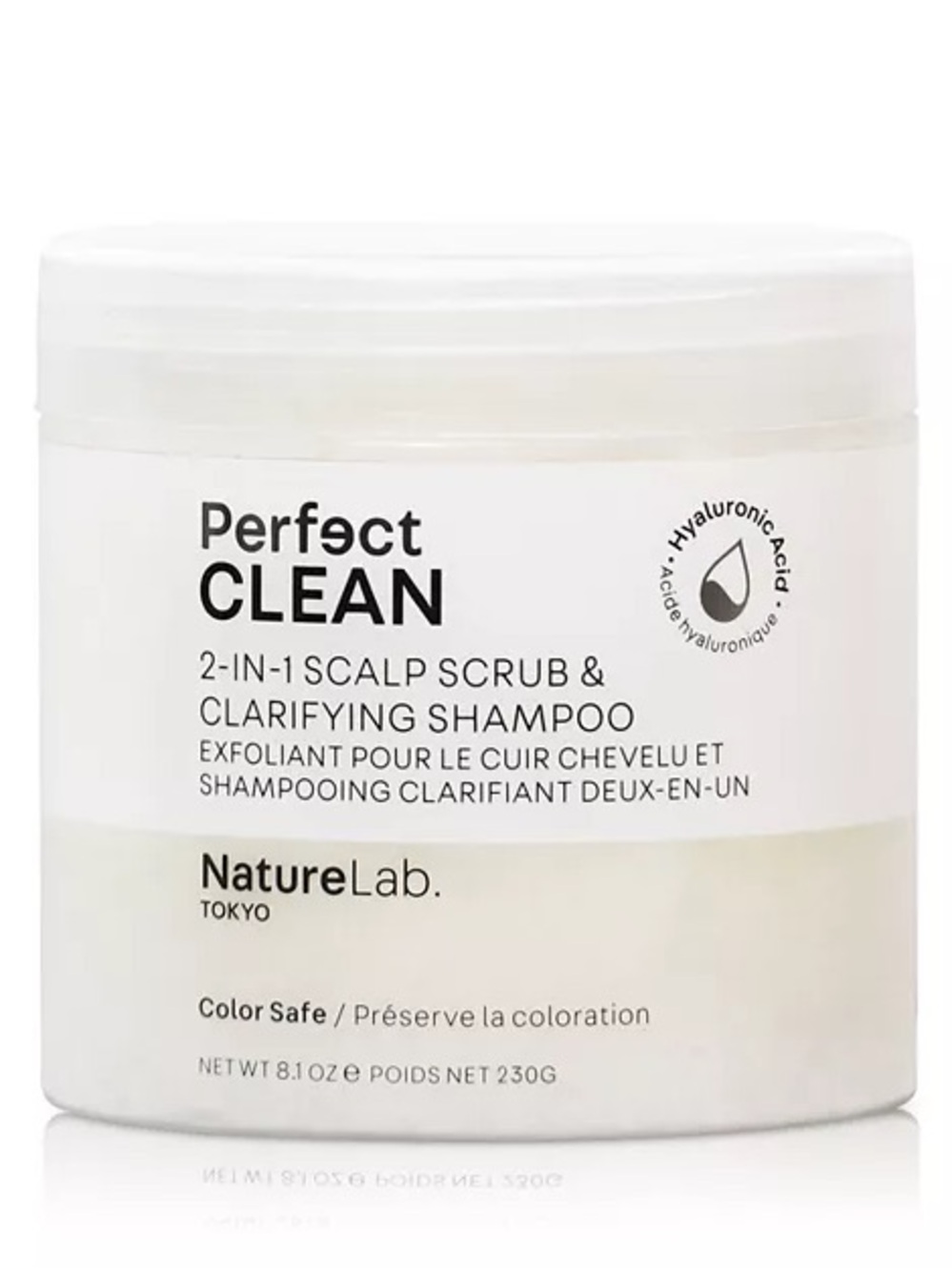 Perfect Clean 2‑in‑1 Scalp Scrub & Clarifying Shampoo — White